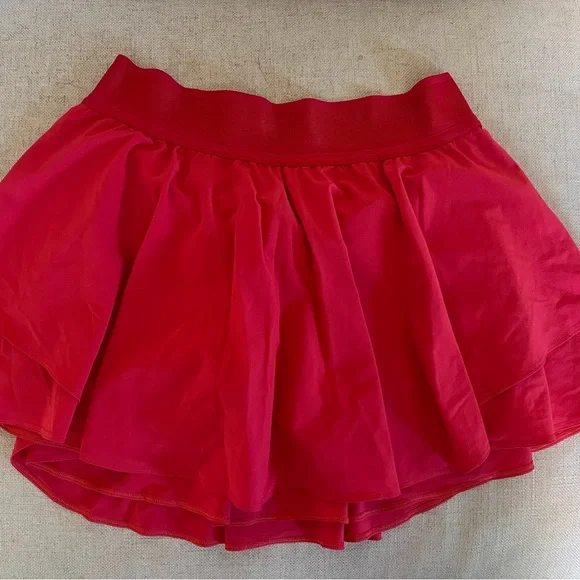 Lululemon Carnation Red Court Rival Skirt - Picture 4 of 7